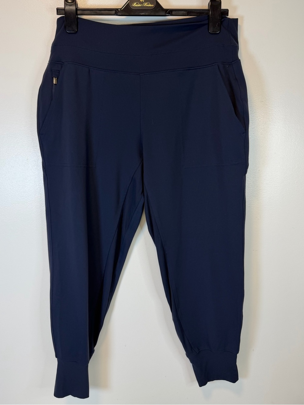 Athleta Venice High Rise Navy Track Jogger Pants Stretch Women’s Large Petite